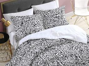 img 3 attached to 🌊 Betsey Johnson Water Leopard Collection Queen Comforter Set - Cool, Lightweight, White