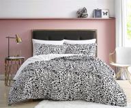🌊 betsey johnson water leopard collection queen comforter set - cool, lightweight, white logo