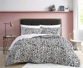 img 4 attached to 🌊 Betsey Johnson Water Leopard Collection Queen Comforter Set - Cool, Lightweight, White