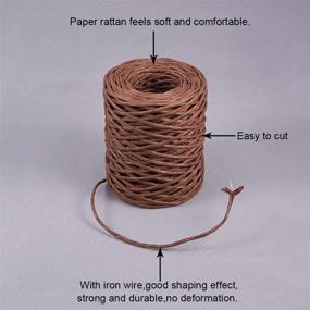 img 1 attached to 🌺 PH PandaHall 2mm Brown Floral Bind Wire Wrap Twine Iron Bind Wire - Perfect for Wedding Flower Crowns, Head Wreaths, and Christmas Hanging Wreaths. 50m/54 Yards Length