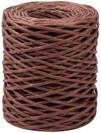🌺 ph pandahall 2mm brown floral bind wire wrap twine iron bind wire - perfect for wedding flower crowns, head wreaths, and christmas hanging wreaths. 50m/54 yards length logo