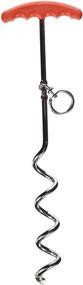 img 2 attached to 🐾 Enhanced Avenue Chrome Plated Cork-Screw Pet Tie Out Stake with Vibrant Red Handle
