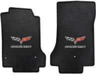 🚗 lloyd mats signature rubber all weather floor mats for corvette c6 2005-2007.5, 2pc front mats with post fastener: ideal protection for your corvette's floors logo