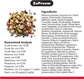 img 1 attached to 🐦 ZuPreem Pure Fun Bird Food - 2 lb, Ideal for Medium Birds: Lovebirds, Quakers, Small Conures, Cockatiels - Nutritious Blend of Vegetables, Natural FruitBlend Pellets, Fruits, and Seeds
