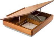 📚 rossie home acacia wood lap desk with built-in storage - natural finish - style no. 76506 logo