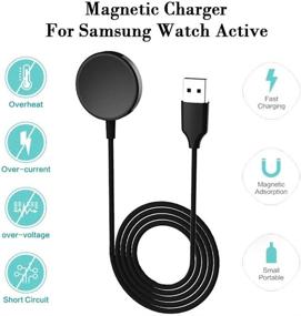 img 1 attached to Док-станция для зарядки EMallee 2 шт. для Galaxy Watch 4/3: Совместима с Samsung Galaxy Watch 4 Classic, Watch 3, Active и Active 2 - необходимые аксессуары