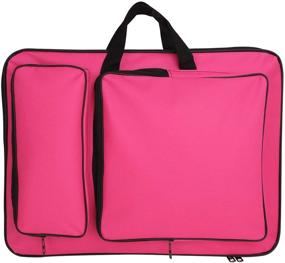 img 4 attached to Водонепроницаемая портфельная сумка для студента A3 формата: организуйте и защитите свои художественные материалы всегда с собой.
