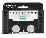 👍 performance thumbsticks kontrolfreek destiny 2: ghost for playstation 4 controller, white, 2 mid-rise logo