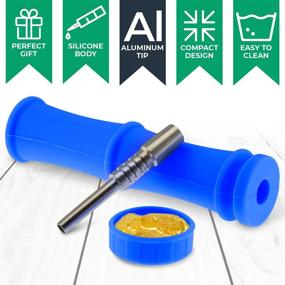 img 2 attached to 🍯 Enhanced Puflax Silicone Honey Collector: Titanium-Tipped Straw with Portable Design for Hassle-Free Nectar and Wax Collection - Includes 4 Vibrant Colors, 10mm Thread, and Travel Kit