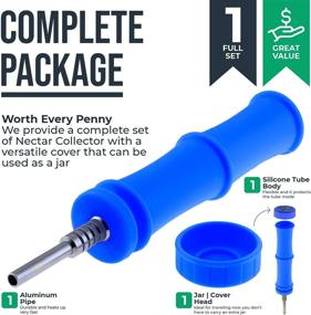 img 1 attached to 🍯 Enhanced Puflax Silicone Honey Collector: Titanium-Tipped Straw with Portable Design for Hassle-Free Nectar and Wax Collection - Includes 4 Vibrant Colors, 10mm Thread, and Travel Kit