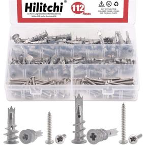 img 4 attached to 🔩 Hilitchi 112-Piece Assortment for Drilling Hollow Walls