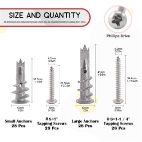 img 3 attached to 🔩 Hilitchi 112-Piece Assortment for Drilling Hollow Walls