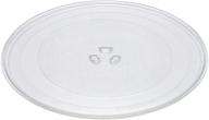 🍽️ 12.75 inch microwave glass plate replacement by ami parts - compatible with ge whirlpool microwave glass turntable plate - replaces 1b71961e 1b71961h logo