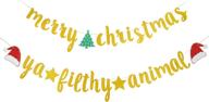 merry christmas filthy animal banner logo