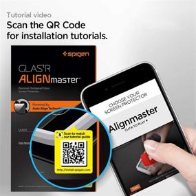 img 2 attached to Защитное стекло Spigen Glas.tR AlignMaster для iPhone SE 2020 (2 шт.) - прозрачное.