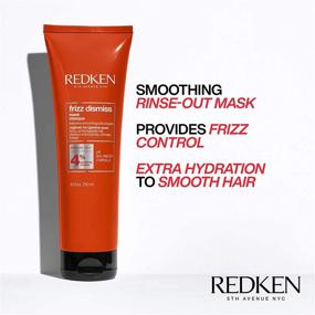 img 1 attached to 🔮 Redken Frizz Dismiss Mask - Intense Smoothing Treatment for Unruly Hair - Ultra Hydrating Smoothing Hair Mask - Sulfate Free - 8.5 Fl Oz, 8.5 fl. oz