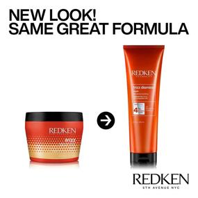 img 3 attached to 🔮 Redken Frizz Dismiss Mask - Intense Smoothing Treatment for Unruly Hair - Ultra Hydrating Smoothing Hair Mask - Sulfate Free - 8.5 Fl Oz, 8.5 fl. oz