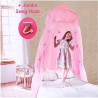 experience royal comfort: even naturals princess bed canopy for girls with lace dome & hearts – easy hanging, mosquito netting for crib up to twin size girls bed – the perfect birthday gift! logo