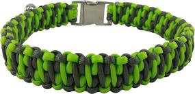 img 3 attached to 🐶 Pet Labs Paracord Dog Collar: Vibrant Pink Camo and Military Green Camo with Durable Shackle