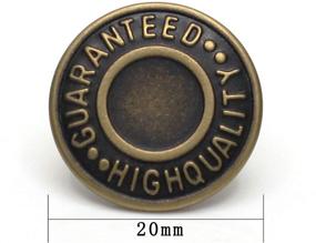 img 2 attached to GHQ Jeans Button Tack Set - 12 Metal Replacement Buttons - 20mm Size