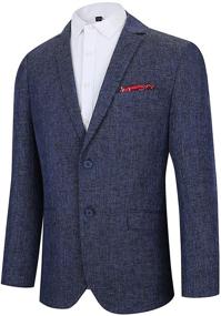 img 3 attached to 👔 Boys' Modern Fit Sport Blazers Casual Jackets by Piero Lusso