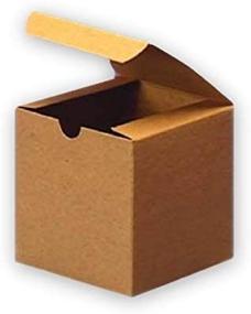 img 2 attached to Пачка из 10 коричневых крафт-коробок с крышками, 15x15x10 см - идеально подходит для подарков, рукоделия, кекcов и не только, от MagicWater Supply.