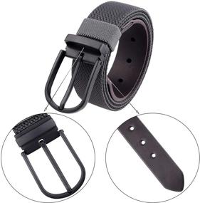 img 2 attached to Samtree Stretch Leather Elastic Removable Men's Accessories for Belts