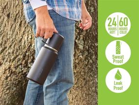 img 2 attached to 🍶 Reduce Insulated Performance Flask, 34oz: Long-Lasting Hot and Cold Retention - Dishwasher Safe, Leak-Proof – White Color