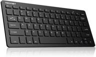 💻 tecknet 2.4ghz ultra slim wireless keyboard: compact & quiet for pc, smart tv, laptop, windows 7/8/10, max ios logo