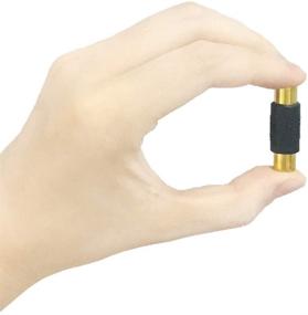 img 1 attached to Jabinco (Pack of 10) - Premium Gold RCA Female to Female Coupler Adapter for Audio Video Connections