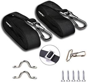 img 4 attached to PERCARE 2 Pcs Adjustable Bimini Top Straps: Premium Marine Tension Tie Down Webbing for Secure Boat Awning Installation