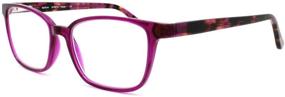 img 4 attached to 👓 Premium Multifocal Purple Progressive Power Reading Glasses (Sightline 6014) with AR Coated Lenses and High-Quality Acetate Frame