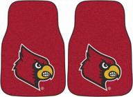 🏈 2-piece carpet car mat set for ncaa fans by fanmats logo