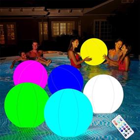 img 3 attached to 🏖️ Glow in the Dark Beach Ball: 16'' LED Light Up Pool Toy with Remote Control – Perfect for Party Games and Decorations – 13 Vibrant Colors – Indoor and Outdoor Fun – 1PCS