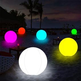 img 2 attached to 🏖️ Glow in the Dark Beach Ball: 16'' LED Light Up Pool Toy with Remote Control – Perfect for Party Games and Decorations – 13 Vibrant Colors – Indoor and Outdoor Fun – 1PCS