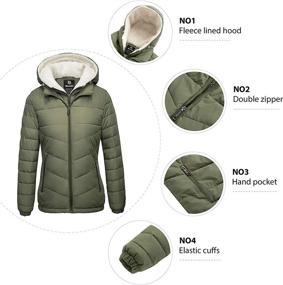 img 2 attached to 🧥 Wantdo Women's Winter Hooded Windproof Coats, Jackets & Vests - Women's Clothing