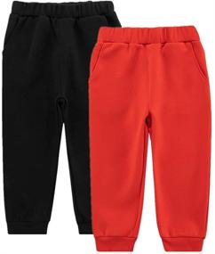 img 4 attached to Stay Cool & Comfy: UNACOO Moisture Wicking Cropped Pockets Boys' Clothing and Pants