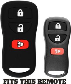 img 1 attached to 🔑 KeyGuardz Soft Rubber Keyless Remote Car Key Fob Shell Cover Case for Nissan Infiniti Pathfinder Frontier Murano Titan Xterra