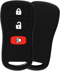 img 2 attached to 🔑 KeyGuardz Soft Rubber Keyless Remote Car Key Fob Shell Cover Case for Nissan Infiniti Pathfinder Frontier Murano Titan Xterra