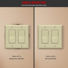 img 3 attached to ENERLITES Decorator Light Switch Or Receptacle Outlet Wall Plate Electrical for Wall Plates & Accessories