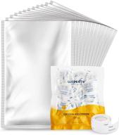 wisedry 100 packs of 1-gallon mylar bags (4 mil, 15''x10'') with 300cc oxygen absorbers - ideal for storing dehydrated vegetables, grains, legumes, and emergency long-term food supplies - food grade логотип