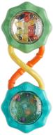 🔔 bright starts rattle & shake barbell toy: fun developmental toy for 3+ months, vibrant green logo