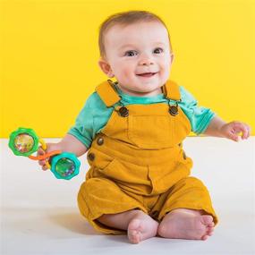 img 1 attached to 🔔 Яркая тряска-шумовка Bright Starts: веселая игрушка для развития детей от 3 месяцев, ярко-зеленая