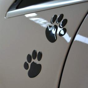 img 2 attached to 4 ЧЕРНЫХ 3D ХРОМИРОВАНЫЕ НАКЛЕЙКИ С КОТНОЙ ЛАПКОЙ ДЛЯ АВТОМОБИЛЯ - СТИЛЬНОЕ УКРАШЕНИЕ ДЛЯ УЛУЧШЕНИЯ SEO.