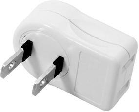 img 1 attached to Outlet Extension Adapter 2 Prong Outlets