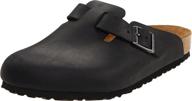 birkenstock women's boston leather sandal: superior comfort and style logo