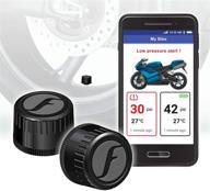 🚲 smart wireless fobo bike 2 tire pressure monitoring system - external monitor for bike, motorcycle, ebike & bicycle - black logo
