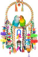 🐦 enhance your bird's happiness and playfulness with katumo bird swing toy and colorful chewing perch - perfect for lovebirds, finches, parakeets, budgerigars, conure & more! logo