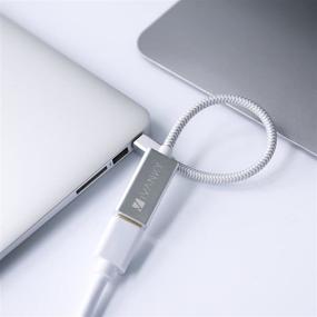 img 3 attached to 💻 iVanky Mini DisplayPort to HDMI Adapter [Super Slim, Aluminum Shell, Nylon Braided] - Compatible with MacBook Air/Pro, Microsoft Surface Pro/Dock, Monitor, Projector and More - Silver