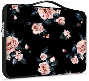 img 4 attached to 💻 Lapac 13-13.3 inch Pink Floral Laptop Sleeve: MacBook, Notebook & Chromebook Case with Handle, 360 Protection & Waterproof Design